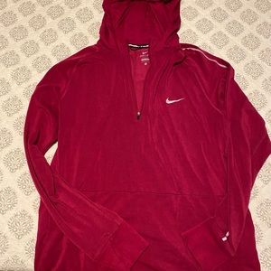Nike half zip with front pocket